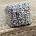 خاتم الالماس الطبيعي الفاخر صياغه ثقيله فل الماس ماشاءالله