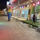 تراس قوس بالون ليزر كشاف دليل دميه منافيخ راقصه حفلات افتتا