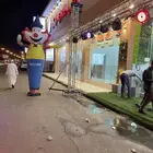 حفلات افتتاحيه تراس لايازر منافيخ قوس بالون دميه كشفات فرشه
