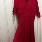 فستان شيفون فوشي - زارا -مقاسM
