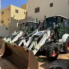 باكو لودر جي سي بي وبوبكاتات وبكلينات صغيرة للايجار