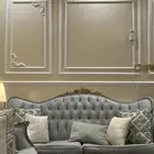 للبيع كنب وطاولة مع خدمه 6 طاولات صغار وعربيه ذهبيه