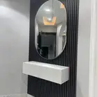 ديكورات مداخل بديل خشب رفوف مرايات