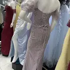 فستان سهره شغل يدوي تطريز مقاس S