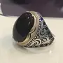 خاتم عقيق ياماني فضه كبدي 