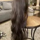 باروكة بني ( صناعي ) جودة عالية
