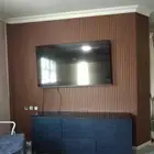 باركيه خشب نعلات فايبر ورق جدران تكسيات جدارية