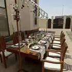 كراسي طاولات خشب زان