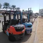 رافعات شوكية (FORKlift) للإيجار
