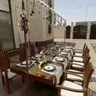 كراسي طاولات خشب زان للبيع