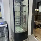 ثلاجة BANCOOL عرض حلويات 4 جوانب زجاج استيل