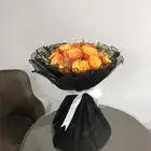 بوكيه ورد طبيعي صناعي فازات بالون