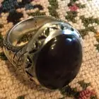 خاتم عقيق كبدي نادر