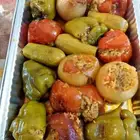 صحن محشي منوع ( بصل - طماطم - كوسة - فلفل - بطاطس ) أم ايمن