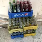 مشروبات زجاج صناديق ببسي