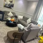 كنب رمادي 3 قطع