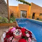 كوخ ريفي مناسب للعرسان والعوائل شاليه بمسبحين