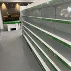 ارفف محلات وصيدليات بجميع المقاسات جديد