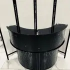 مكاتب استقبال لون ابيض و اسود جديد بالكرتون
