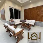 كراسي خشب   جلسات خارجيه   طاولات   تصميم ديكور وحديقة