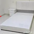 سرير حديد غرف نوم سرير بوكس دولاب خشب مفارش مخده