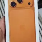 جوال ايفون 17 برو لون برتقالي ذاكرة 256 جديد بكرتونه