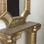 مدخل نساء من طاولة ومراية رخامية