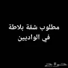 مطلوب شقة بلاطة في الواديين