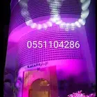 مناسبات وحفلات وافتتاحات تأجير جميع الإظاءات