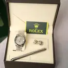 طقم ساعة وقلم وكبك رولكس
