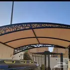 مظلات سيارات سواتر حديد سندويش بنل