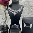 طقم اكسسوار تصميم ألماس فاخر جودة عالية سعر رهيب