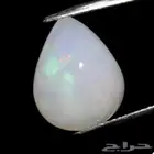 حجر أوبال كريم أبيض طبيعي - جوهرة أوبال - Opal