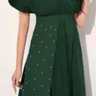 ب50 ريال 2 فستان أخضر مشجر وسادة