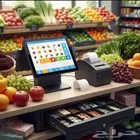 جهاز كاشير لمس لمحل خضراوات وفواكه