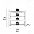 رفوف تخزين متوسطة التحمل 200x200x60cm لون ابيض