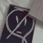 طقم اكسسوار فضي ذهبي للبيع سهره ملكه