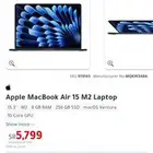 MacBook Air 15 M2 15.3 M2 8GB RAM 256GB SSD