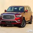 انفنتي QX80 احمر 2023