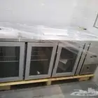 ثلاجات BANCOOL كاونتر قائم استيل باب زجاج