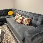 كنب شامواه نظيف مع طاولة هوم سنتر