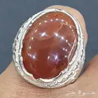 خاتم عقيق يماني كرزي مزعفر