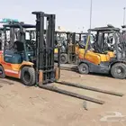 روافع شوكيه للإيجار بجميع أنواعها
