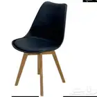 كراسي فايبر قواعد خشبي