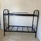 سرير حديد دور واحد  سرير حديد دورين  مرتبه و مخده  شرشف  في