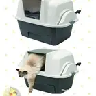 ليتربوكس تنظيف ذاتي مع منقي هواء للروائح ودعاسه للرمل