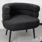 كرسي مريح بتصميم أنيق قماش بوكليه