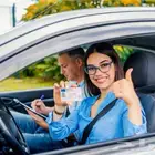 Teaching car driving for women and men