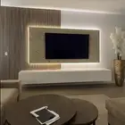 تصميم ديكور يجمع بين جبسية عصرية تحاكي