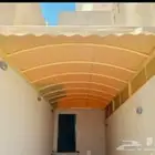 مظلات سيارات  سواتر قص ليزر  سواتر شرايح حديديه  برجولات